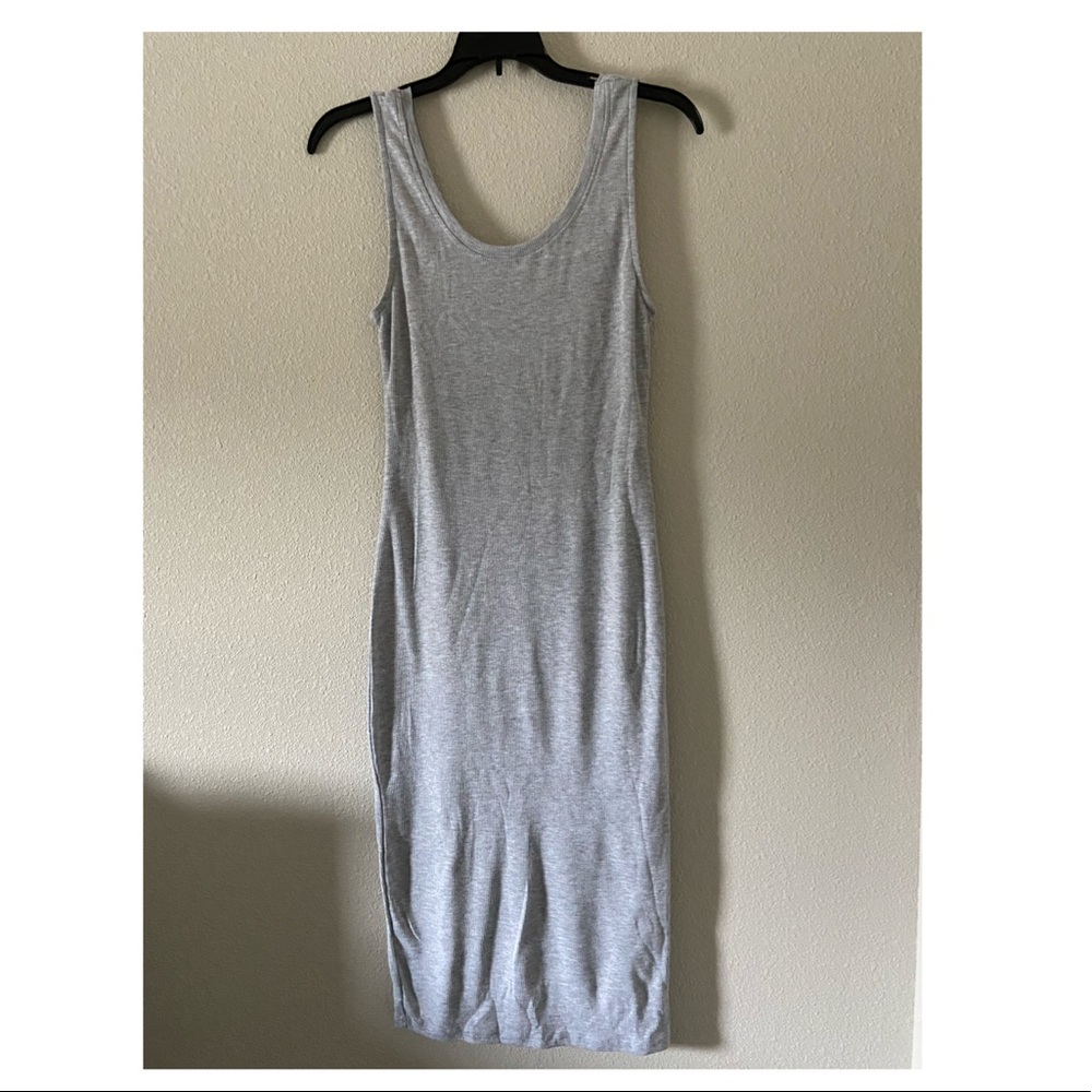 Midi ribbed dress
